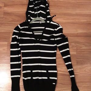Black and white classy hoodie